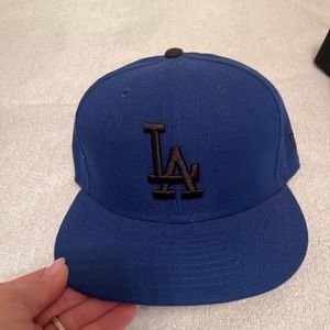 black & Blue LA dodgers SnapBack